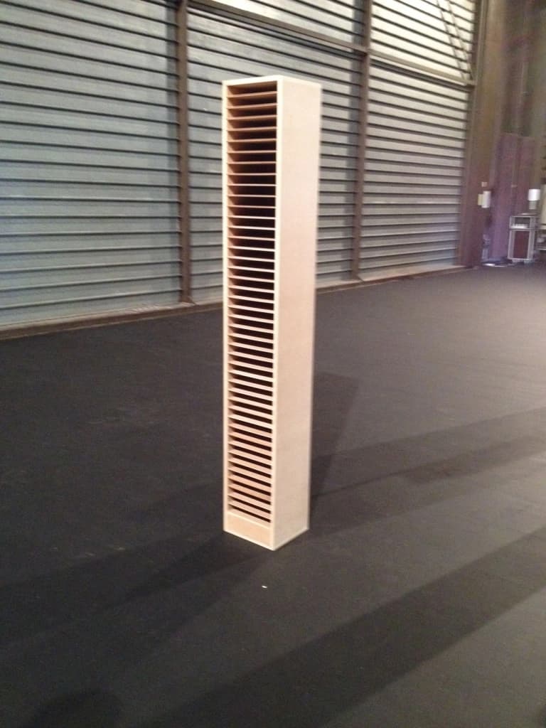 Colonne rangement filtres format plan convexe et découpe pour projecteurs spectacle