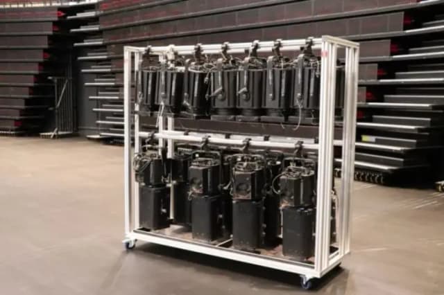 Chariot projecteurs aluminium finition anodisé ou noir